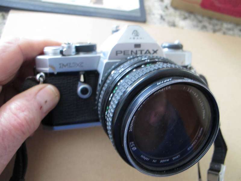 Camera - Pentax MX with Sigma Zoom Master 1:35 -4.5 f35 - 70 mm